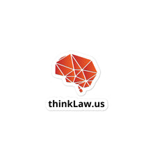 Load image into Gallery viewer, thinkLaw Bubble-free Brain stickers